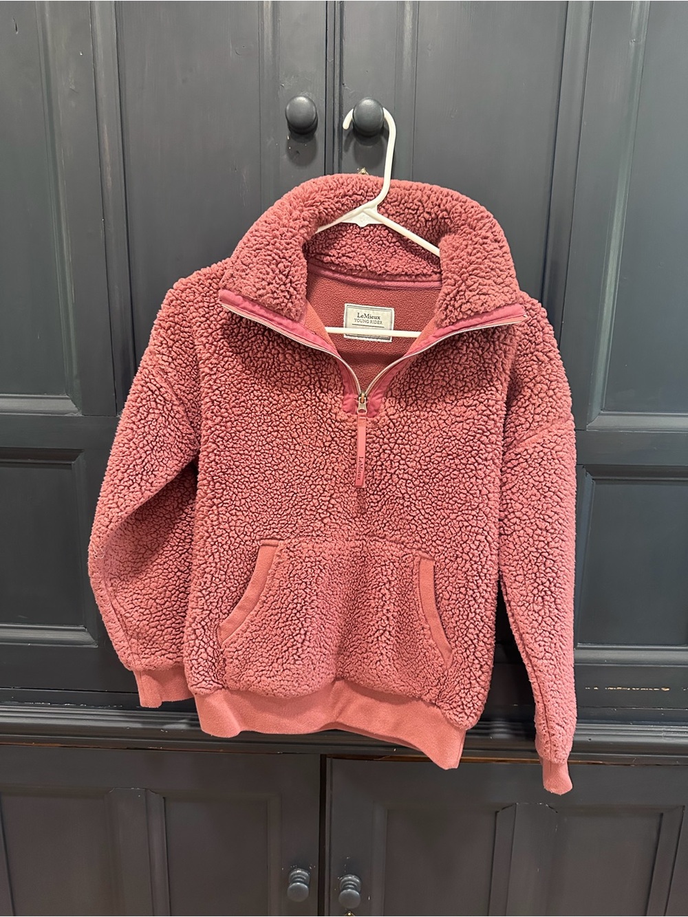 LeMieux Young Rider Teddy Fleece Quarter Zip Orchid